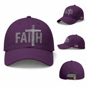 Christian Drummer Baseball Cap Faith Drum Stick Cross TS10 Baseball Cap Universal Fit Purple Print Your Wear