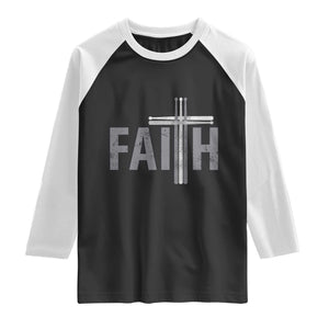 Christian Drummer Raglan Shirt Faith Drum Stick Cross TS10 Black White Print Your Wear