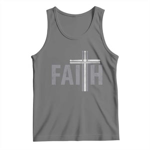 Christian Drummer Tank Top Faith Drum Stick Cross TS10 Black Heather Print Your Wear