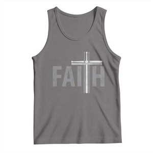 Christian Drummer Tank Top Faith Drum Stick Cross TS10 Deep Heather Print Your Wear