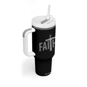 Christian Drummer Tumbler With Handle Faith Drum Stick Cross TS10 Print Your Wear