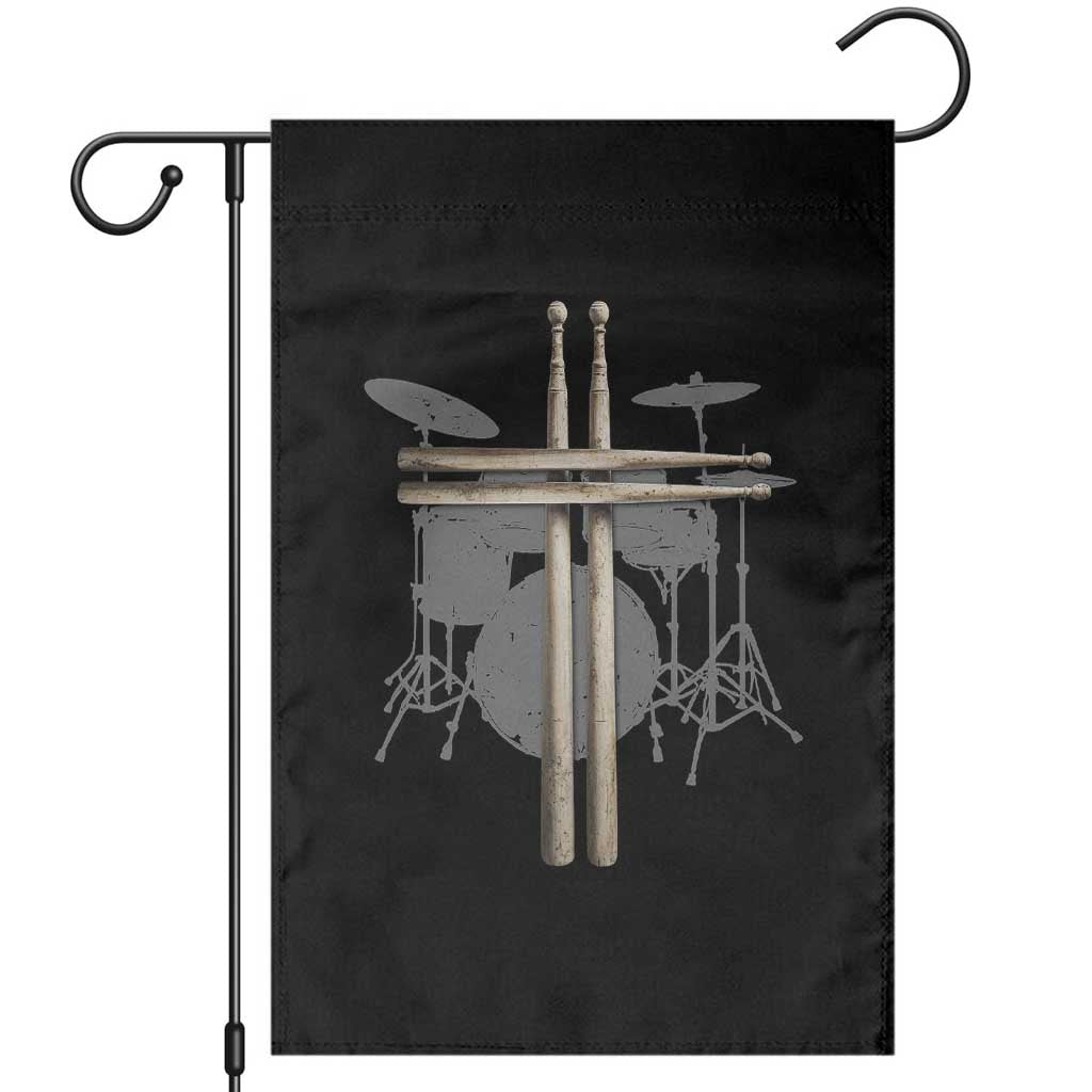 Christian Drummer Garden Flag Drum Sticks Cross Percussionist Jesus Church TS10 Black Print Your Wear