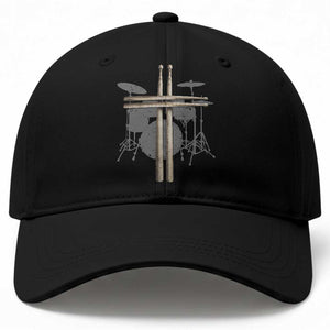 Christian Drummer Baseball Cap Drum Sticks Cross Percussionist Jesus Church TS10 Print Your Wear