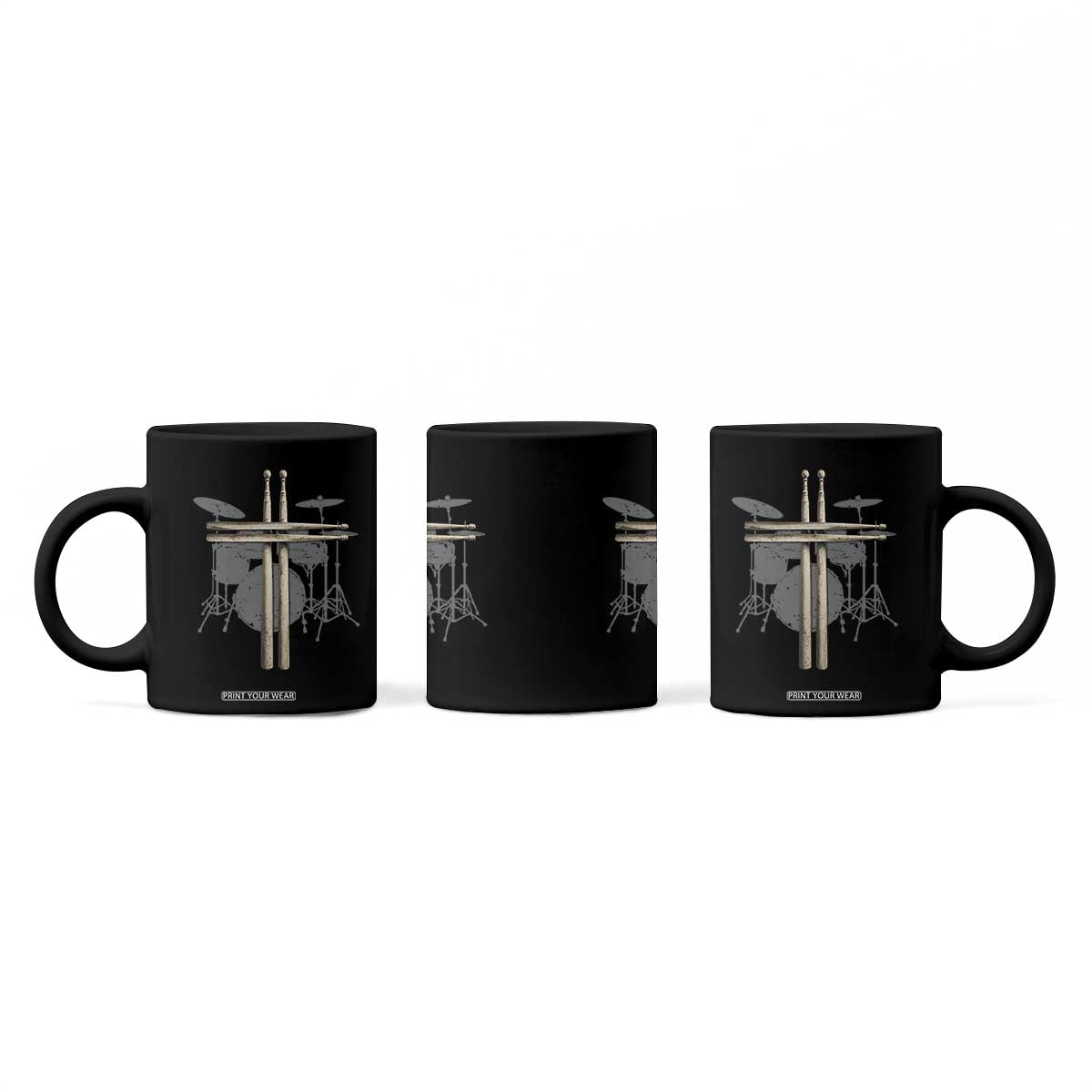 Christian Drummer Coffee Mug Drum Sticks Cross Percussionist Jesus Church TS10 Print Your Wear