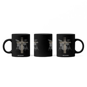 Christian Drummer Coffee Mug Drum Sticks Cross Percussionist Jesus Church TS10 Print Your Wear