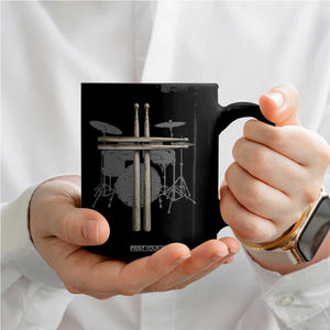 Christian Drummer Coffee Mug Drum Sticks Cross Percussionist Jesus Church TS10 Print Your Wear
