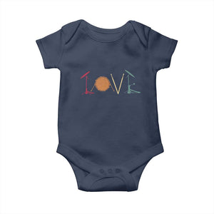 Retro Drummer Baby Onesie Drum Love Drums Drumline TS10 Navy Print Your Wear