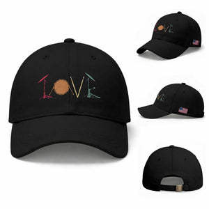Retro Drummer Baseball Cap Drum Love Drums Drumline TS10 Baseball Cap Universal Fit Black Print Your Wear