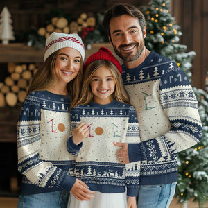 Retro Drummer Ugly Christmas Sweater Drum Love Drums Drumline TS10 Beige Navy Print Your Wear