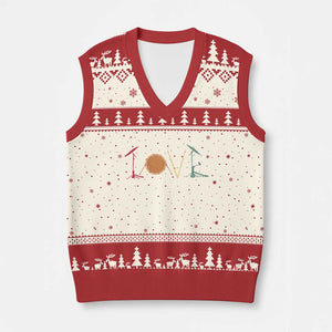 Retro Drummer V-Neck Knit Sweater Vest Drum Love Drums Drumline TS10 Beige Red Print Your Wear