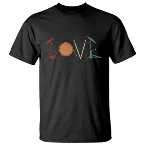 Retro Drummer T Shirt Drum Love Drums Drumline TS10 Black Print Your Wear