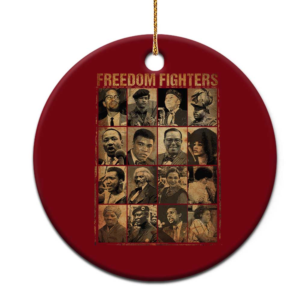 Black Freedom Fighters Ceramic Ornament Huey P. Newton Bobby Seale Black History Month Juneteenth TS10 1pc Red Print Your Wear