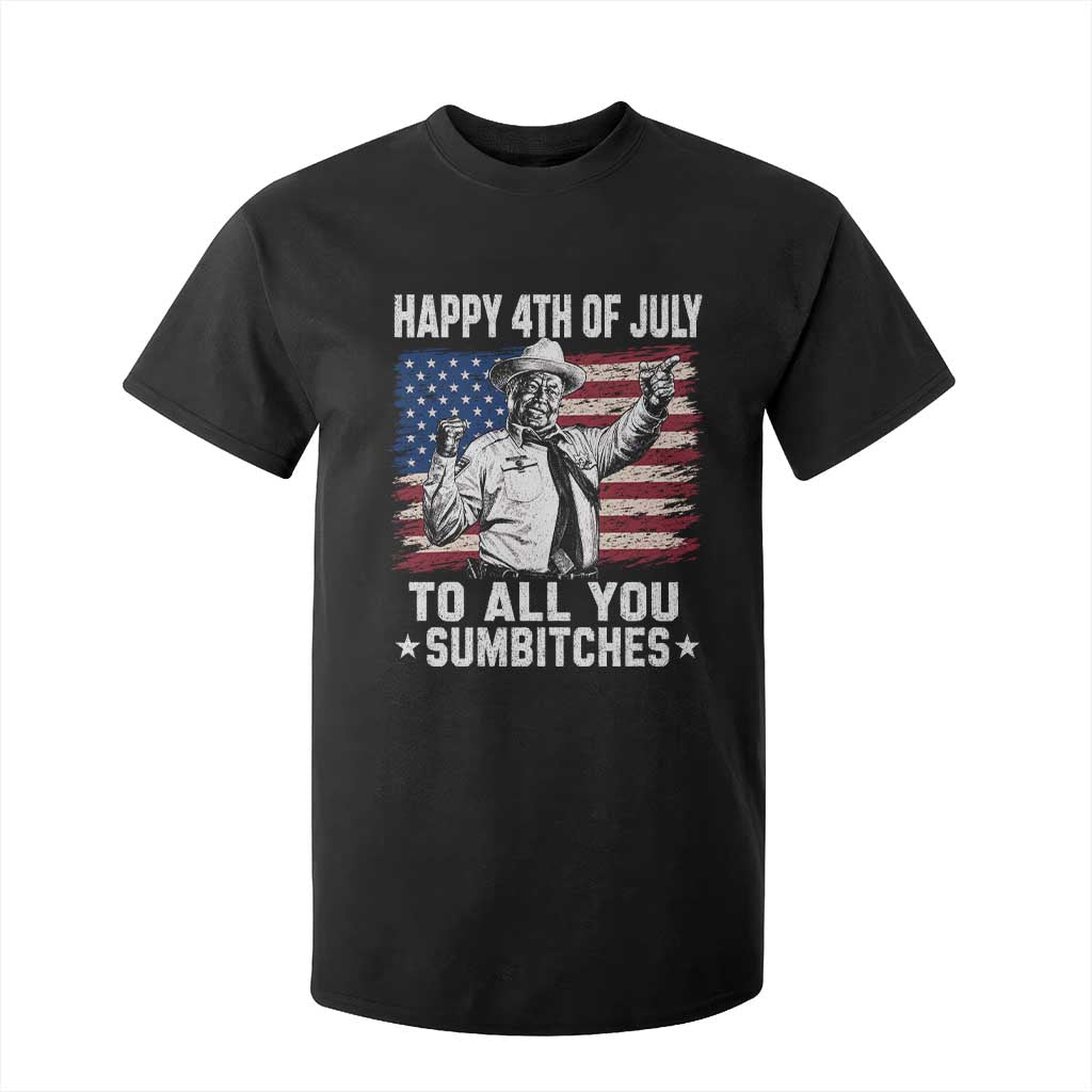 Happy 4th Of July To All You Sumbitches T Shirt For Kid Funny Independence Day Meme American Flag TS10 Black Print Your Wear