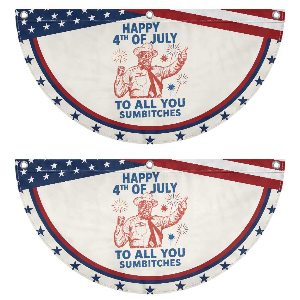 Happy 4th Of July To All You Sumbitches Patriotic Fan Flag Funny Independence Day Meme TS10 2pcs pack Classic Beige Print Your Wear