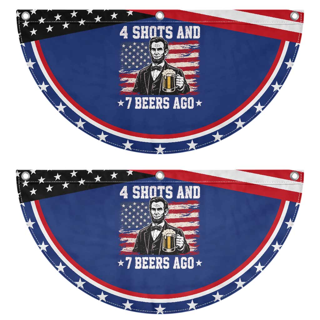 Funny 4th of July Abraham Lincoln Drinking Beer Patriotic Fan Flag 4 Shots and 7 Beers Ago Independence Day Meme TS10 2pcs pack Classic Navy Print Your Wear