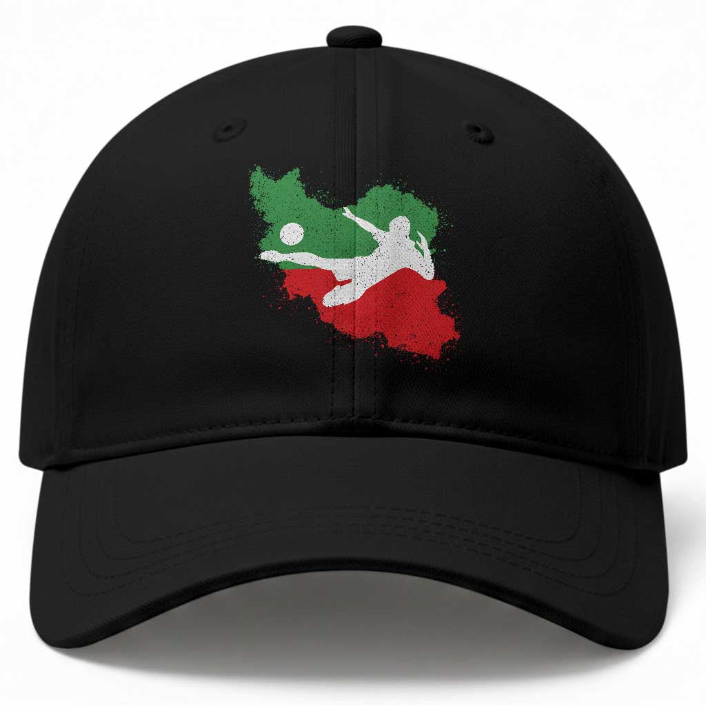 Iran Soccer Baseball Cap Vintage Watercolors Iran Flag Iranian World Football Fan TS10 Print Your Wear