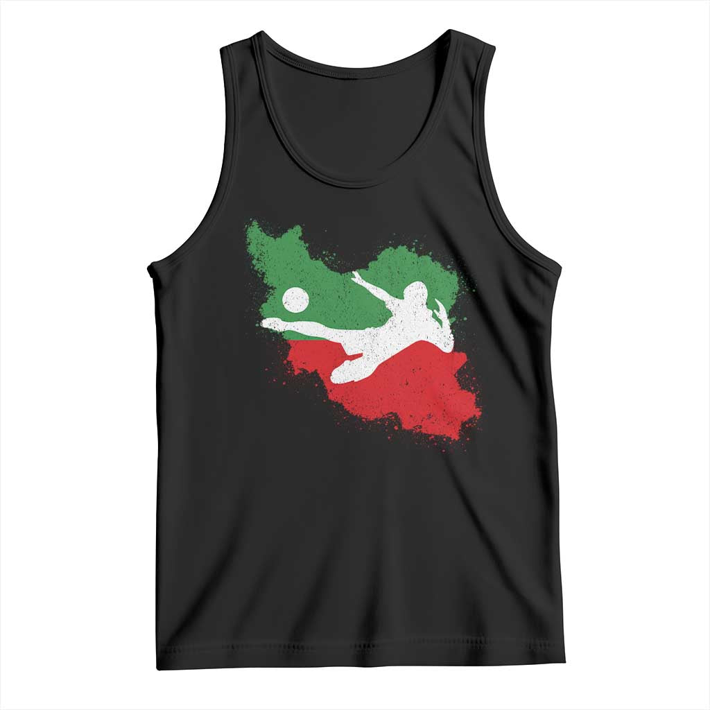 Iran Soccer Tank Top Vintage Watercolors Iran Flag Iranian World Football Fan TS10 Black Print Your Wear