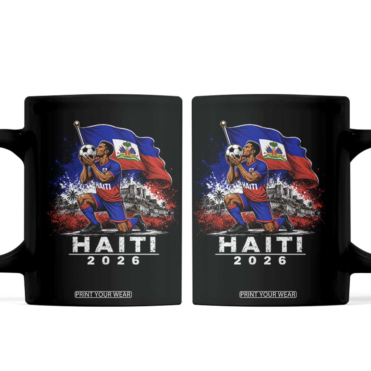 Haiti Soccer 2026 Coffee Mug Haitian World Football Fan Ayiti Lover TS10 Black Print Your Wear