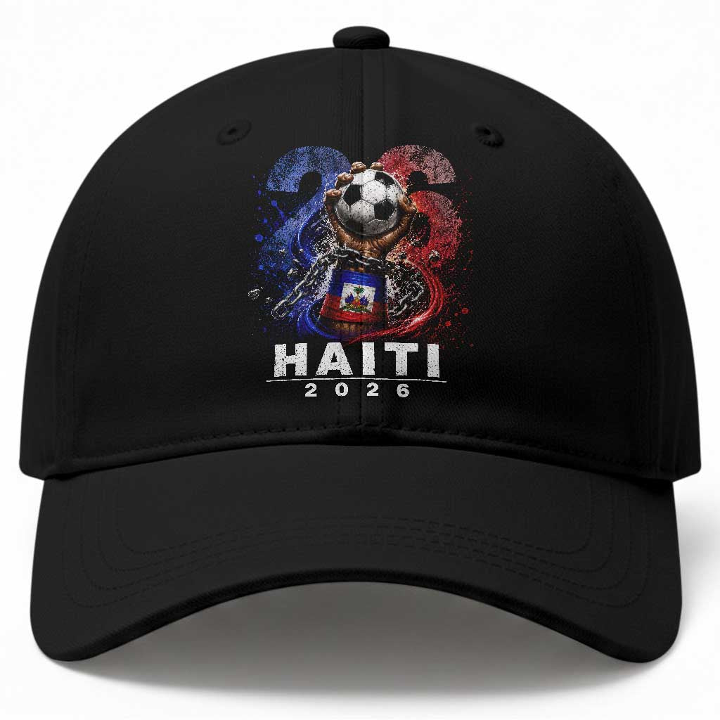 Haiti Soccer 2026 Baseball Cap World Football Fan Haitian Pride Ayiti TS10 Print Your Wear