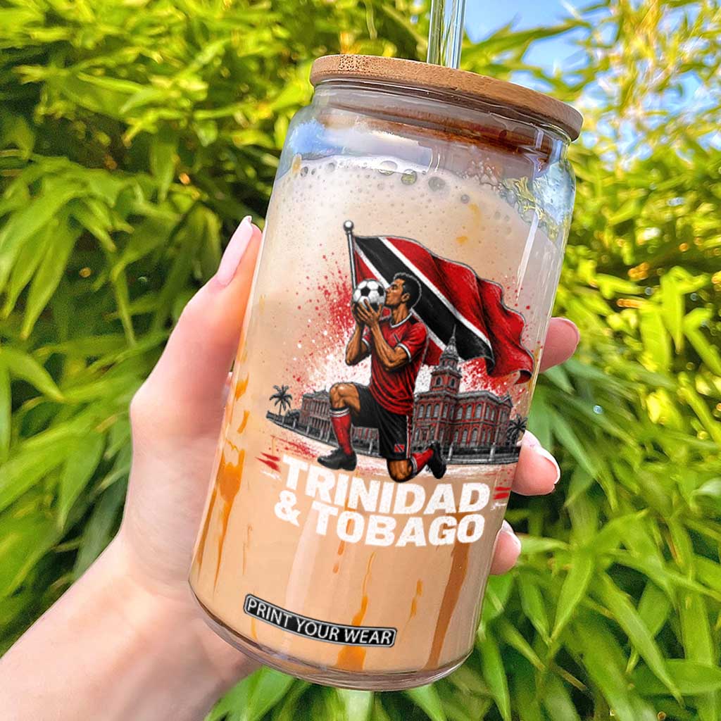 Trinidad and Tobago Soccer Glass Can Patriotic Football Fan Caribbean Pride Gift TS10 Black Print Your Wear