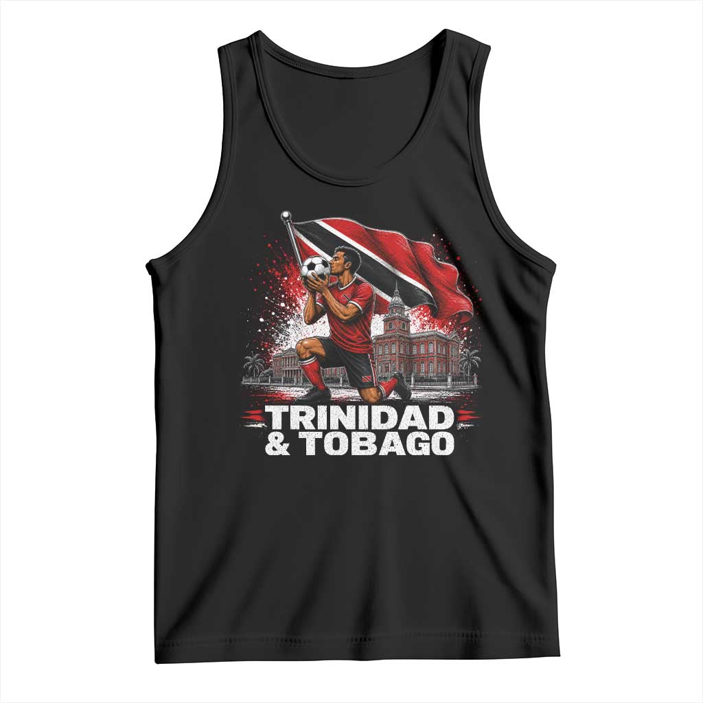 Trinidad and Tobago Soccer Tank Top Patriotic Football Fan Caribbean Pride Gift TS10 Black Print Your Wear