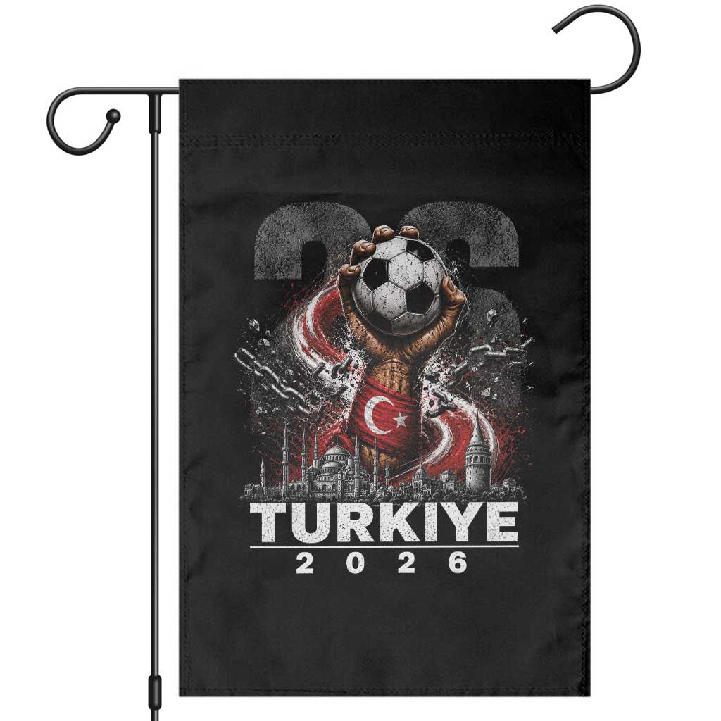 Turkish Soccer Garden Flag Turkey Football Fan Vintage Turkish Pride TS10 Black Print Your Wear