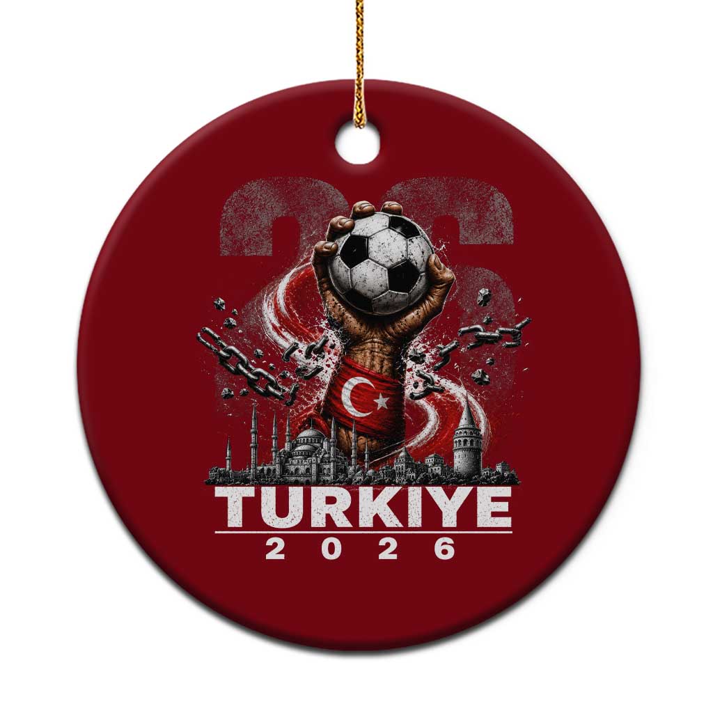 Turkish Soccer Ceramic Ornament Turkey Football Fan Vintage Turkish Pride TS10 1pc Red Print Your Wear