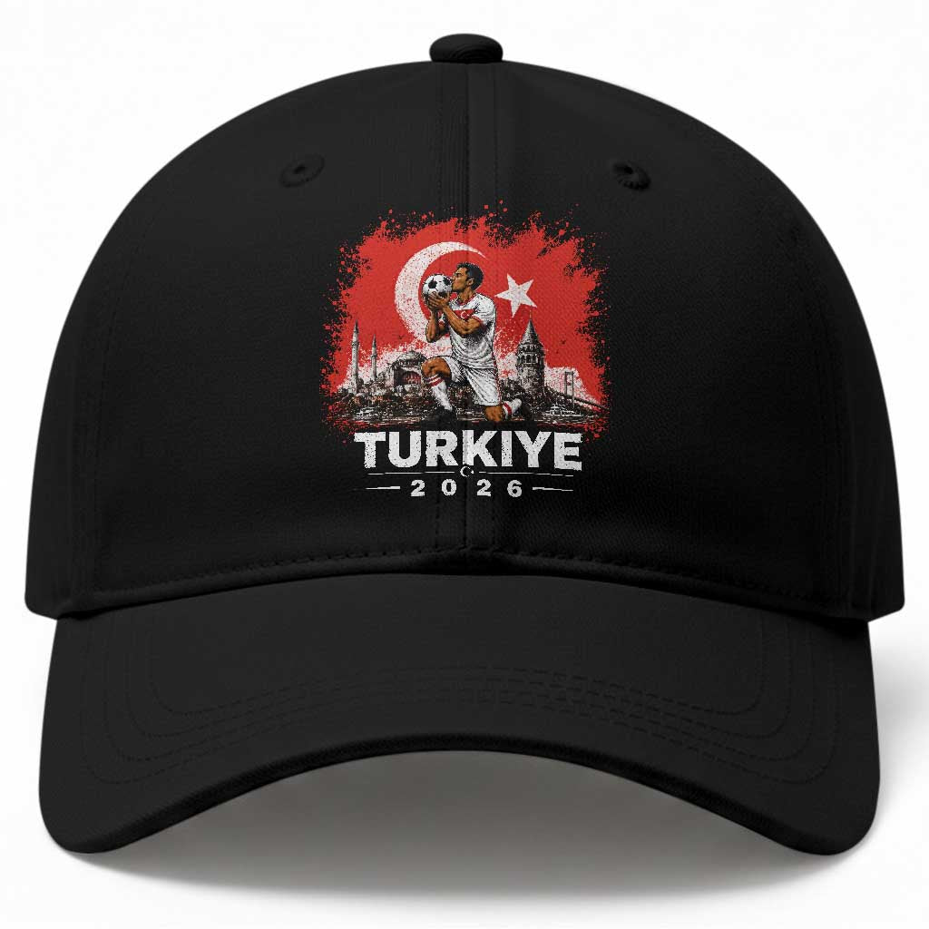 Turkish Soccer 2026 Baseball Cap Turkey Football Fan Vintage Turkish Pride TS10 Print Your Wear