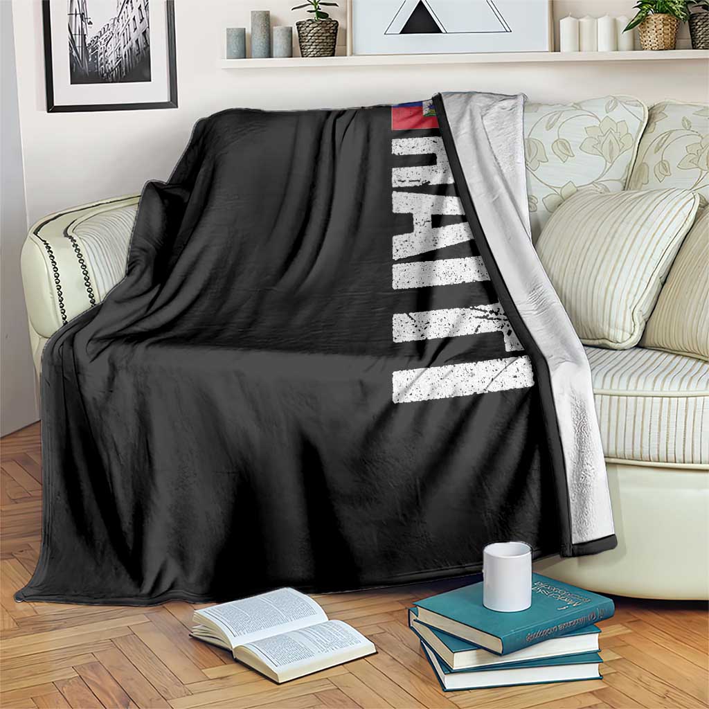 Vintage Haitian Flag Throw Blanket Proud Haitienne Haiti Independence 1804 TS10 Print Your Wear