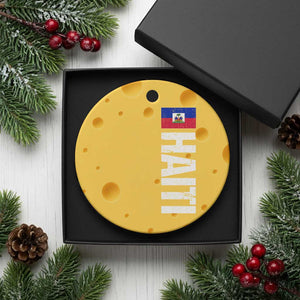 Vintage Haitian Flag Ceramic Ornament Proud Haitienne Haiti Independence 1804 TS10 1pc Yellow Cheese Print Your Wear