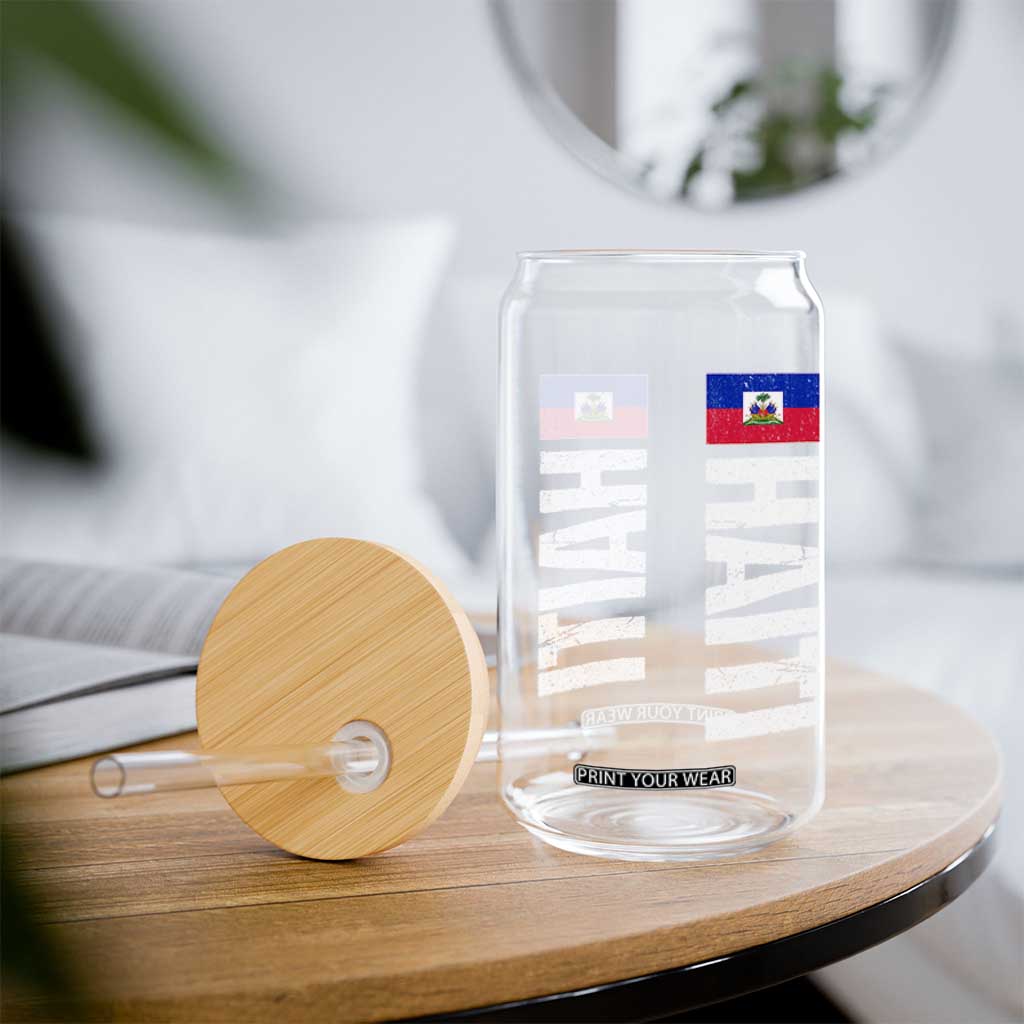 Vintage Haitian Flag Glass Can Proud Haitienne Haiti Independence 1804 TS10 Print Your Wear