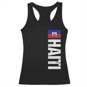 Vintage Haitian Flag Racerback Tank Top Proud Haitienne Haiti Independence 1804 TS10 Black Print Your Wear