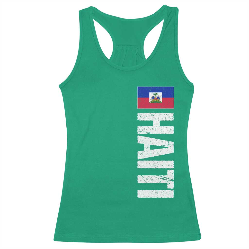 Vintage Haitian Flag Racerback Tank Top Proud Haitienne Haiti Independence 1804 TS10 Irish Green Print Your Wear