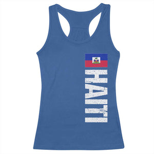 Vintage Haitian Flag Racerback Tank Top Proud Haitienne Haiti Independence 1804 TS10 Royal Blue Print Your Wear