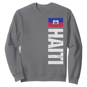 Vintage Haitian Flag Sweatshirt Proud Haitienne Haiti Independence 1804 TS10 Charcoal Print Your Wear