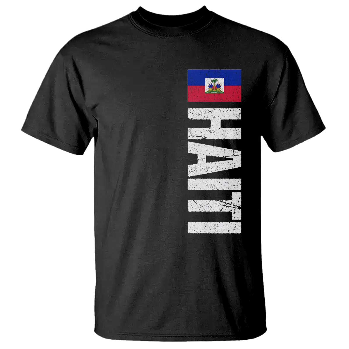 Vintage Haitian Flag T Shirt Proud Haitienne Haiti Independence 1804 TS10 Black Print Your Wear
