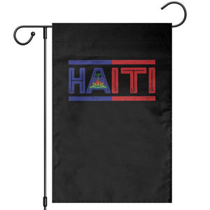 Haiti Flag Garden Flag Vintage Haitian Pride Ayiti Roots TS10 Black Print Your Wear