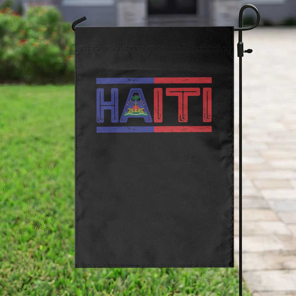 Haiti Flag Garden Flag Vintage Haitian Pride Ayiti Roots TS10 Print Your Wear