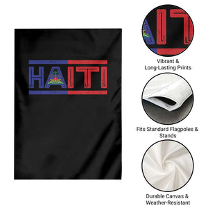 Haiti Flag Garden Flag Vintage Haitian Pride Ayiti Roots TS10 Print Your Wear