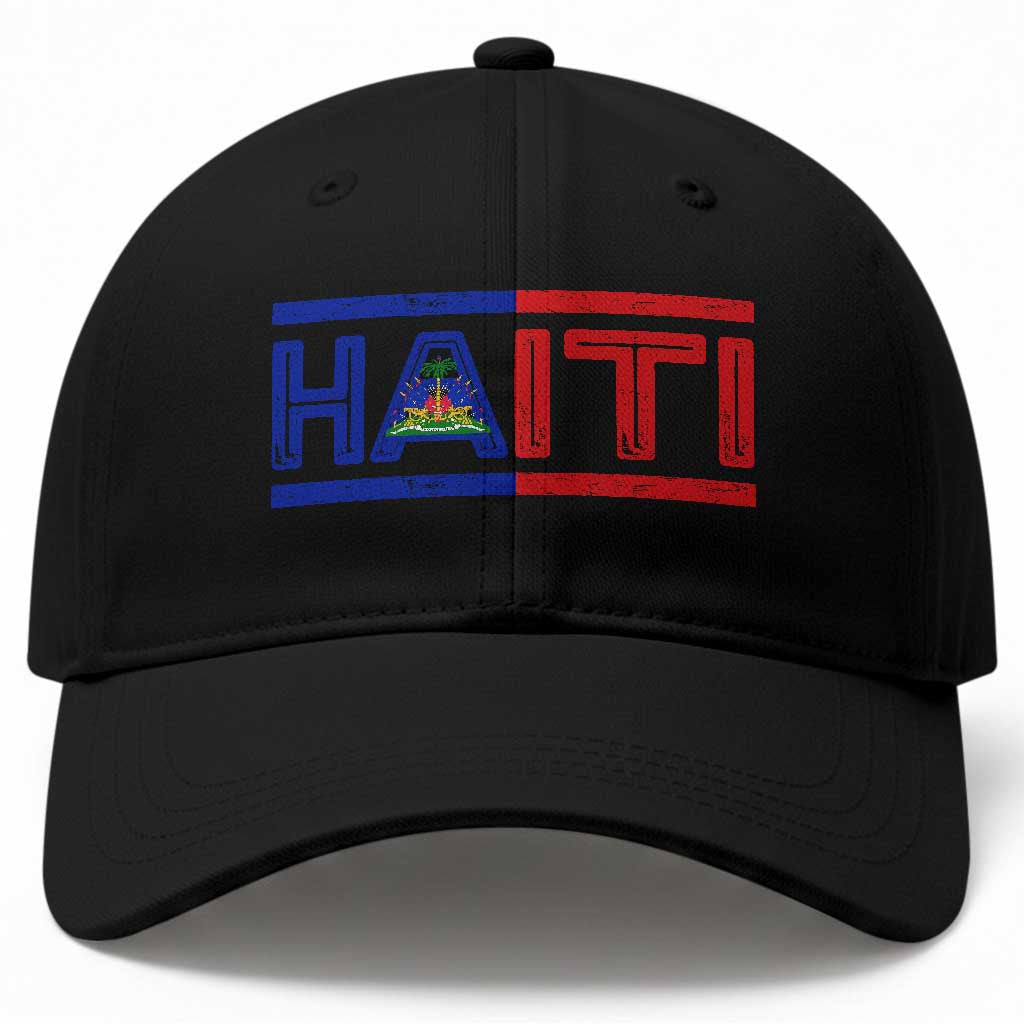 Haiti Flag Baseball Cap Vintage Haitian Pride Ayiti Roots TS10 Print Your Wear