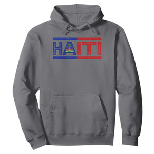 Haiti Flag Hoodie Vintage Haitian Pride Ayiti Roots TS10 Charcoal Print Your Wear
