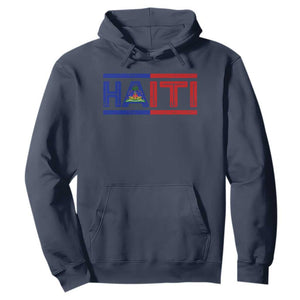 Haiti Flag Hoodie Vintage Haitian Pride Ayiti Roots TS10 Navy Print Your Wear