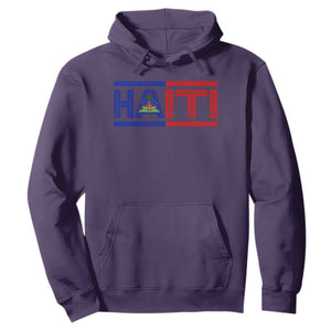 Haiti Flag Hoodie Vintage Haitian Pride Ayiti Roots TS10 Purple Print Your Wear