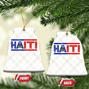 Haiti Flag Ceramic Ornament Vintage Haitian Pride Ayiti Roots TS10 Print Your Wear