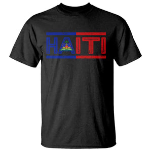 Haiti Flag T Shirt Vintage Haitian Pride Ayiti Roots TS10 Black Print Your Wear