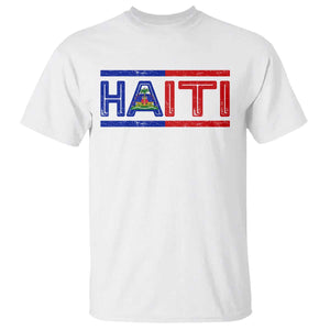 Haiti Flag T Shirt Vintage Haitian Pride Ayiti Roots TS10 White Print Your Wear