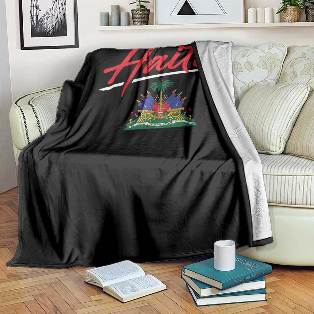Retro Haiti Throw Blanket Haitian Gift Ayiti Roots TS10 Print Your Wear