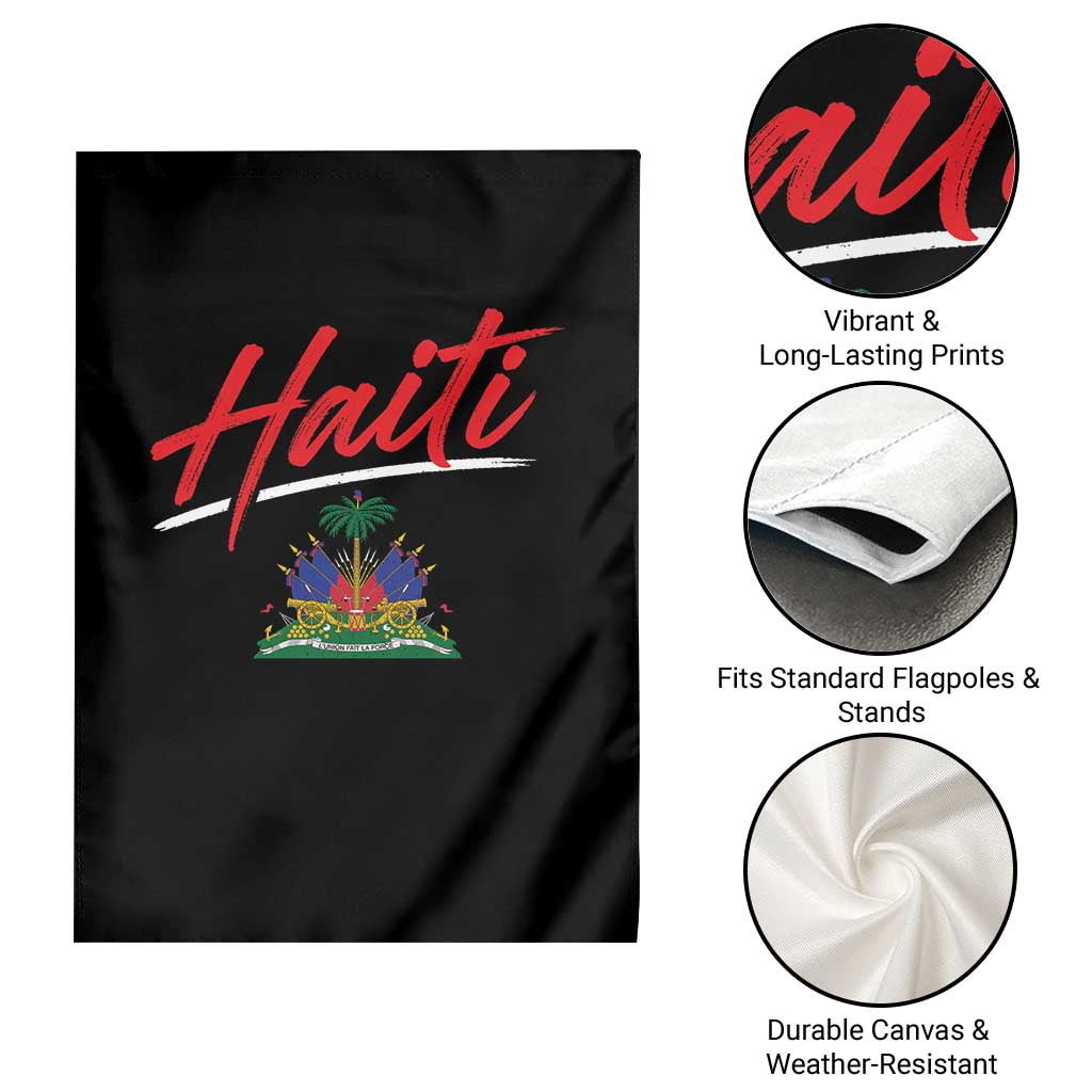 Retro Haiti Garden Flag Haitian Gift Ayiti Roots TS10 Print Your Wear