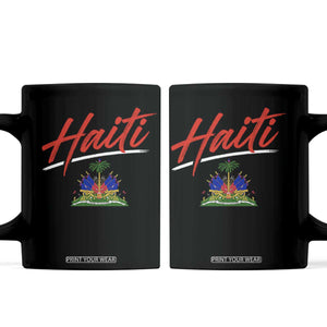 Retro Haiti Coffee Mug Haitian Gift Ayiti Roots TS10 Black Print Your Wear