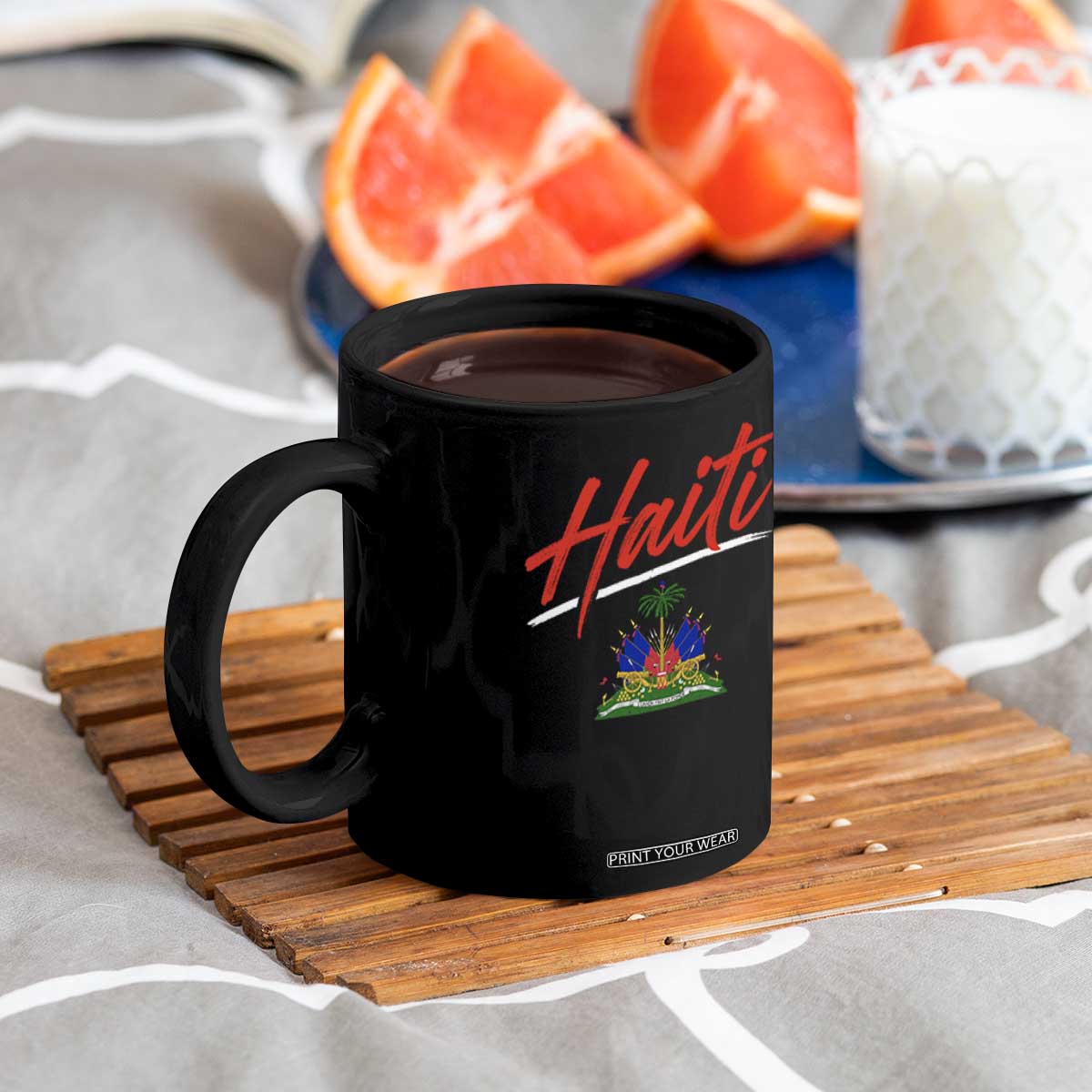 Retro Haiti Coffee Mug Haitian Gift Ayiti Roots TS10 Print Your Wear